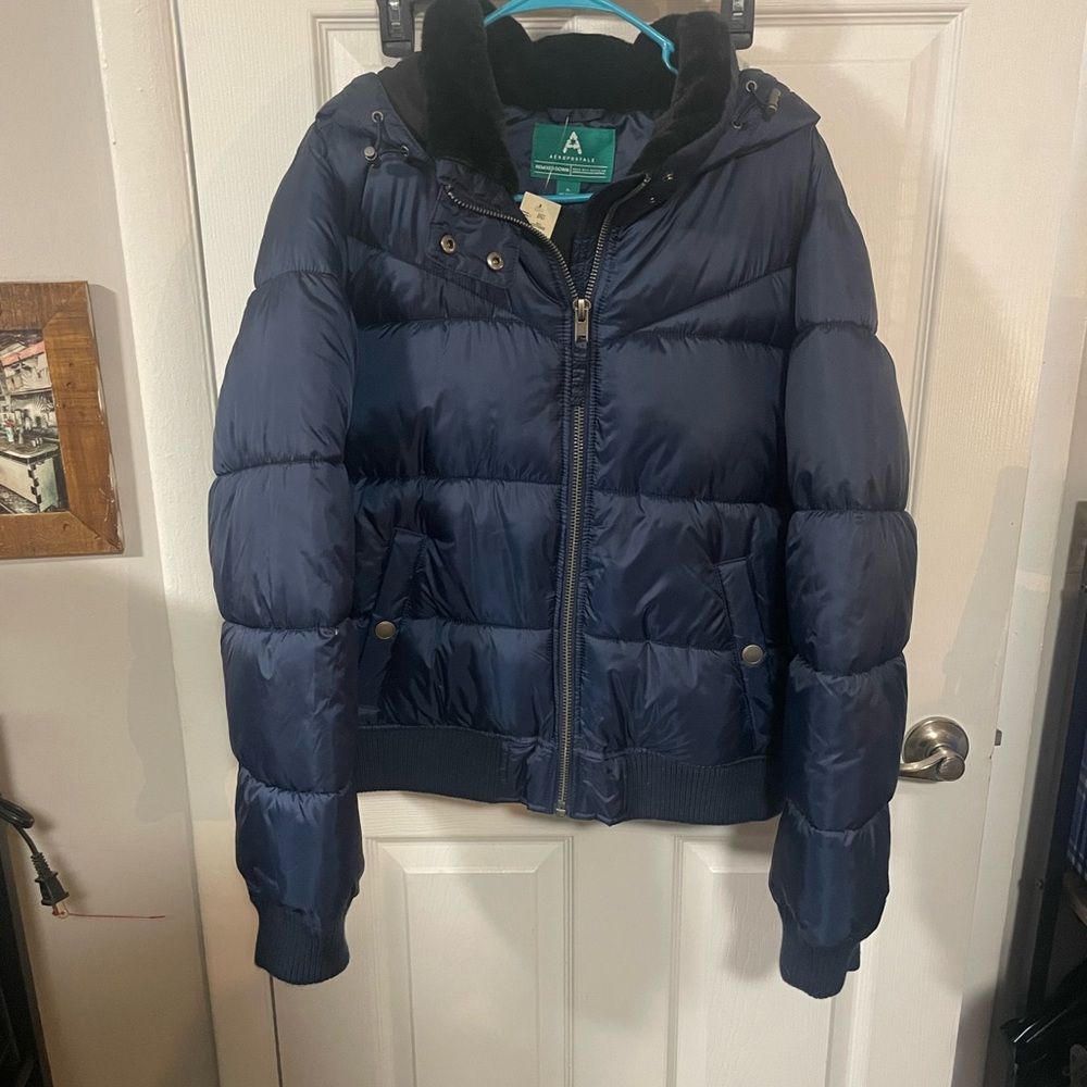 Aeropostale Navy Blue Puffer Jacket